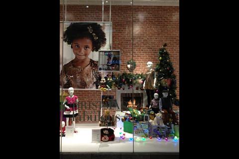 Debenhams Christmas window display